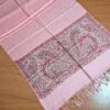 20230718_185052 Pashimina indiana estampada de viscose com faixas estampadas paisley rosa