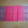 Pashimina indiana estampada de viscose com franjas cereja