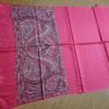 Pashimina indiana estampada de viscose com faixas estampadas paisley cereja
