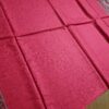 Pashimina indiana estampada de viscose com faixas estampadas paisley cereja