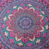 Panô indiano de algodão estampa de mandala roxo e lilás 2,0m