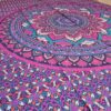 Panô indiano de algodão estampa de mandala roxo e lilás 2,0m