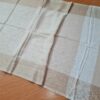 20231010_152445 Pashimina indiana de cashmere estampa paisleys de bege e creme