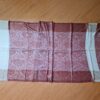 Pashimina indiana de cashmere estampa paisleys de creme e vinho