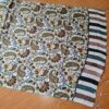 Echarpe indiana estampa paisley de viscose marrom e coloridos
