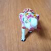 Elefante de metal esmaltado com técnica Cloisonné branco azul color 10cm II