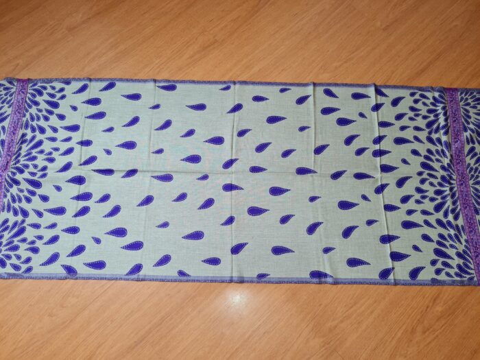 20231024_171529 Echarpe indiana algodão com viscose dupla face bege e roxo