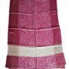 Pashimina indiana de cashmere estampa paisleys de bege e cereja