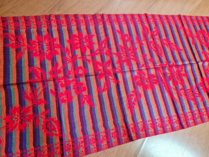 Echarpe indiana algodão com viscose dupla face vermelho