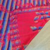 Echarpe indiana algodão com viscose dupla face vermelho