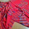 Echarpe indiana algodão com viscose dupla face vermelho