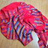 Echarpe indiana algodão com viscose dupla face vermelho