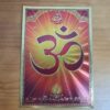 lâmina dourada indiana dourada com símbolo do Om (aum), para decorar
