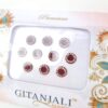 Bindi indiano adesivo para colar entre as sombrancelhas 10 pontos vermelhos
