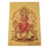 Folha laminada dourada para decorar Deusa Durga II 30 x 21cm