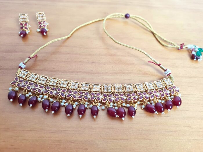 20231226_160145-scaled Conjunto de semi joia clássica indiana Devi Ruby Choker