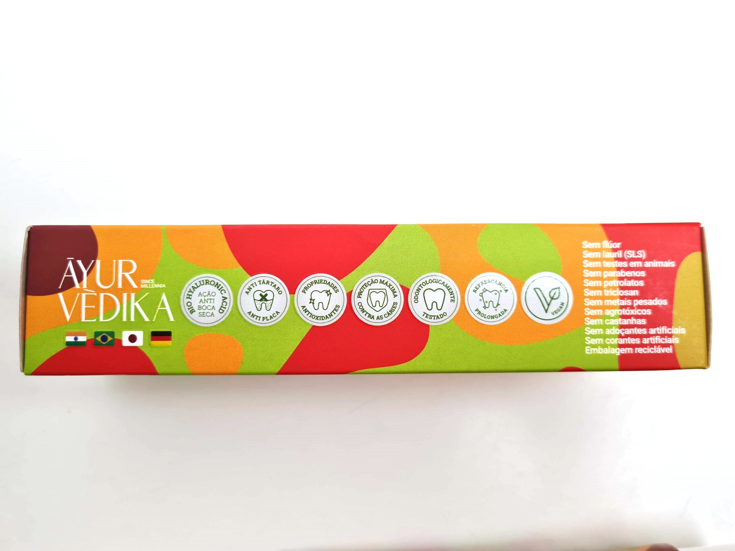 20240219_180631 Creme Dental AYURVÈDIKA sabor Wild Mint sem flúor 100g