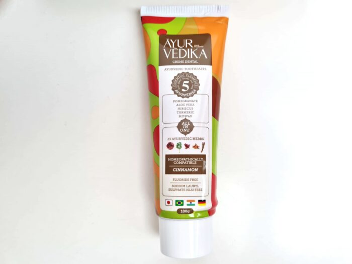 Creme Dental AYURVÈDIKA sabor Cinnamon sem flúor 100g