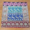 Capa de almofada indiana patchwork toda bordada mix de cores II