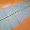 Echarpe indiana algodão com viscose estampa floral azul claro e tons suaves