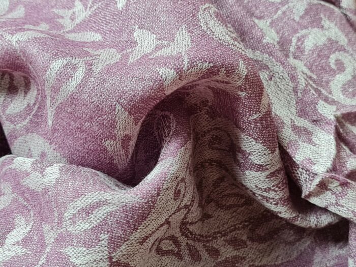Pashimina indiana de cashmere estampa paisleys uva