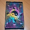 Painel de tecido Yin Yang colorido 110cm