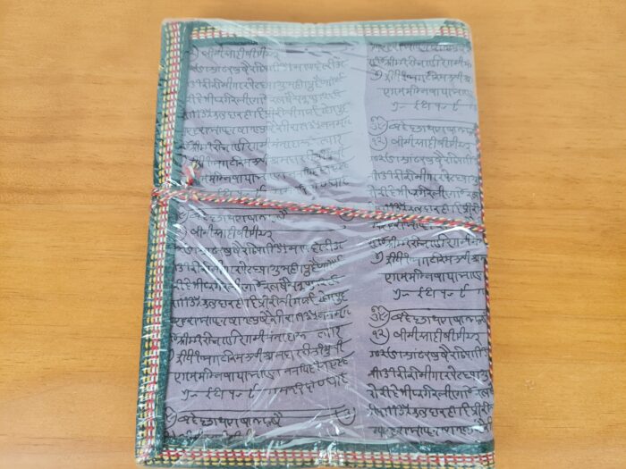 Caderno indiano artesanal estampa de Buda 20x15cm lilás