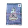 Caderno indiano artesanal estampa de Buda 18x13cm lilás