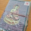 Caderno indiano artesanal estampa de Buda 18x13cm lilás