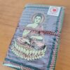 Caderno indiano artesanal estampa de Buda 15x10cm lilás