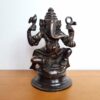 20240419_104832 Estátua do Deus Ganesha em metal brass dark com 12cm