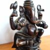 20240419_104836 Estátua do Deus Ganesha em metal brass dark com 12cm