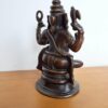 20240419_104844 Estátua do Deus Ganesha em metal brass dark com 12cm