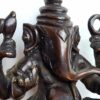 20240419_104859 Estátua do Deus Ganesha em metal brass dark com 12cm