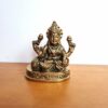 Lakshmi estatueta indiana de metal brass 8cm