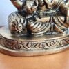 Lakshmi estatueta indiana de metal brass 8cm