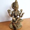 Estátua da Deusa Saraswati em metal brass 16cm