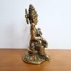 Estátua da Deusa Saraswati em metal brass 16cm