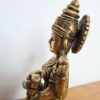 Estátua da Deusa Saraswati em metal brass 16cm