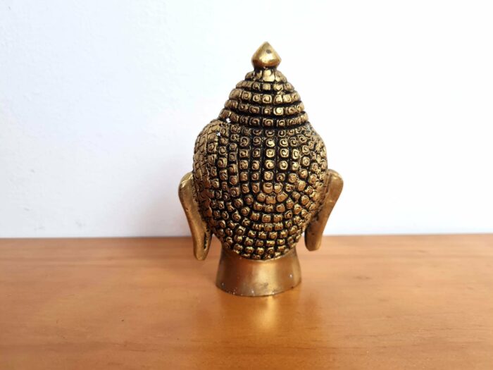 20240419_121624 Estátua Cabeça de Buda indiano de metal brass 11cm