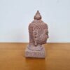 Estátua cabeça de Buda de pedra rosé 7cm