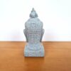 Estátua cabeça de Buda de pedra cinza 7cm