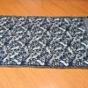 Xale de Cashmere Pashmina 100% bordado com fios de seda preto e cinza