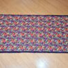 Xale de Cashmere Pashmina 100% bordado com fios de seda preto e colorido