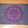 Canga indiana de viscose estampa de mandala roxo com lilás 2m