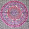Canga indiana de viscose estampa de mandala roxo com lilás 2m