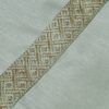 Kurta (bata masculina longa) verde claro tecido nobre com detalhe dourado