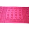 Chadar indiano (manto de oração) de OM e mantras rosa médio