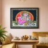 Painel grande clássico de deidade hindu paisagem - Ganesha