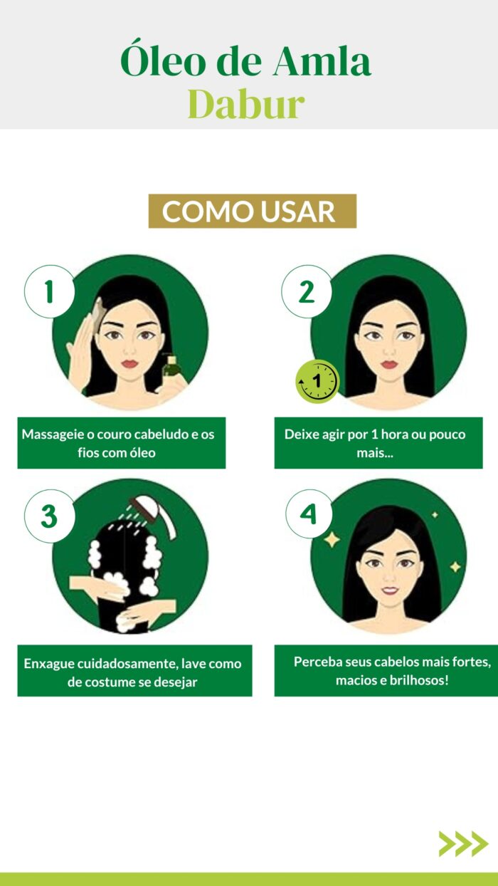 Óleo para cabelo Dabur Amla 63ml